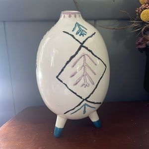 Zara Home, Hand Painted, 3-Legged Vase